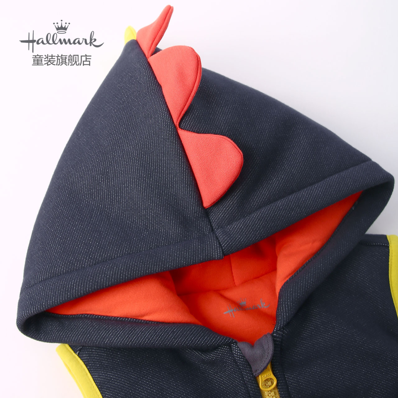 hallmark贺曼童装冬季儿童幼童男童马甲恐龙保暖马甲