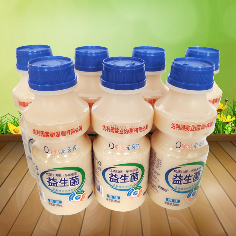 达利园乳酸菌饮品品益生菌风味饮料340ml12瓶厂家含乳饮料