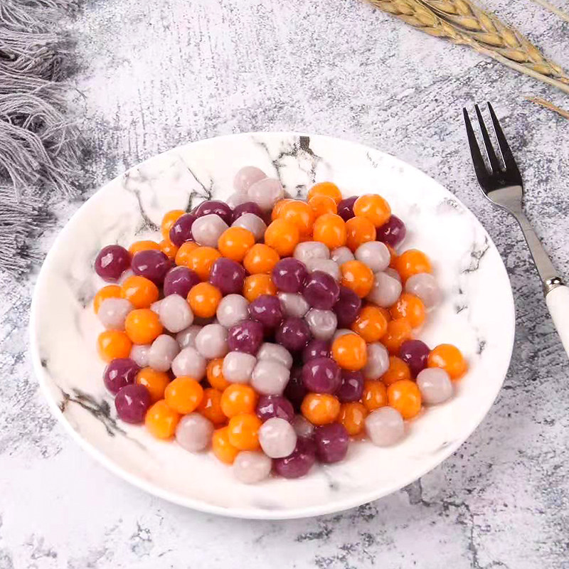 常温三色小芋圆500g成品快煮混合手工奶茶甜品芋圆