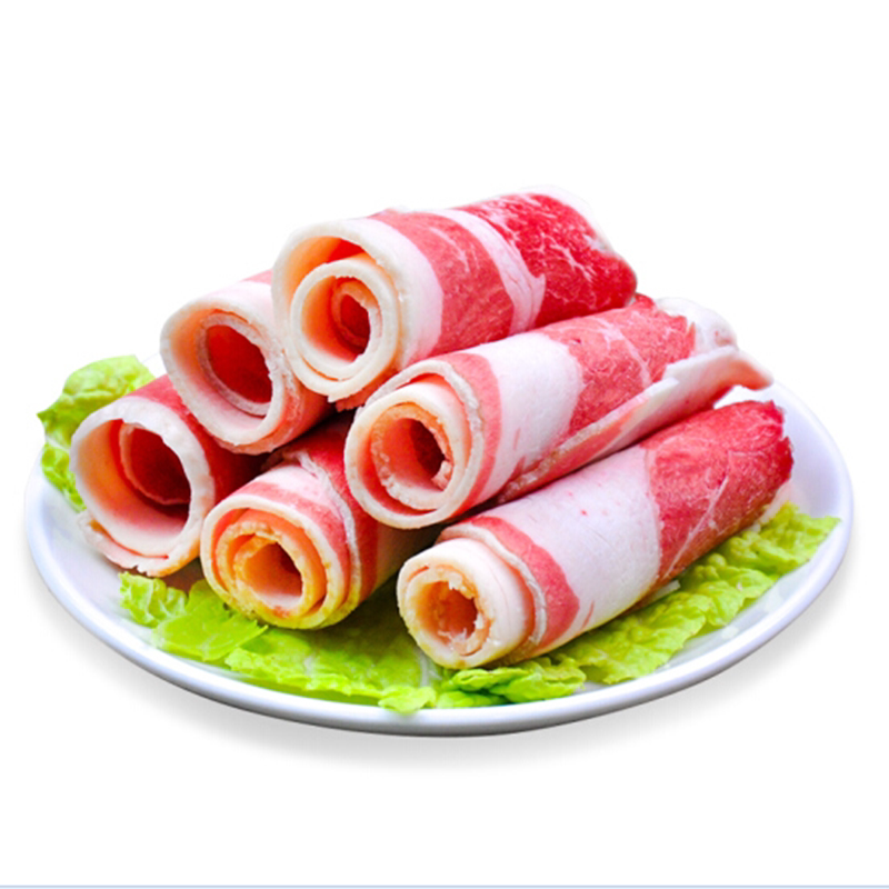 澳洲谷饲肥牛卷火锅食材雪花肥牛片新鲜配菜牛肉卷1000g批发包邮