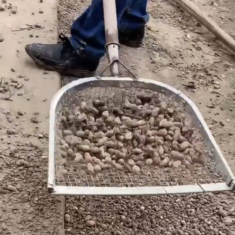 筛子网加厚不锈钢沙子筛土神器花生玉米板栗过滤网漏土铁锨家用