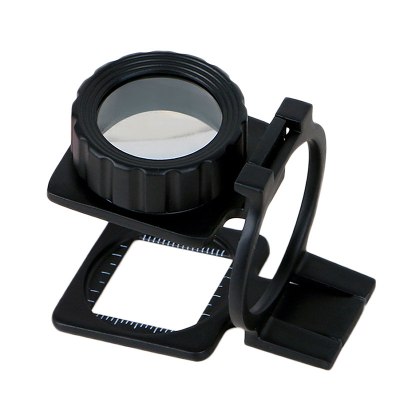 鸽子眼带刻度放大镜高清90倍邮票古玩钱币鉴定放大镜