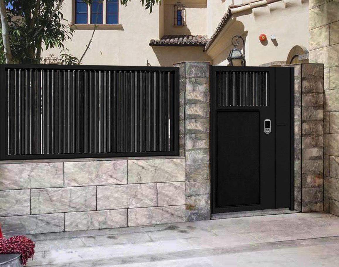 定做入户开门单开门防盗门院门欧式门庭铁门户外庭院门