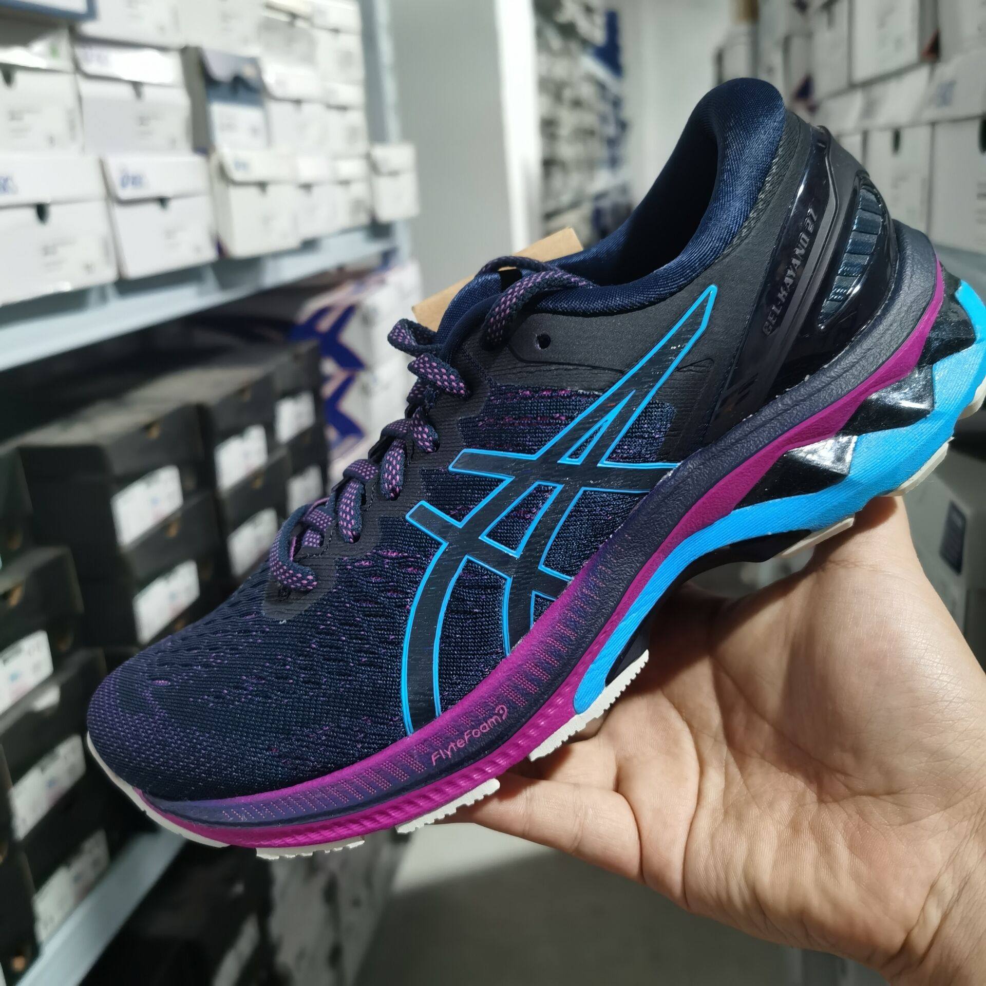 亚瑟士asicsgelkayano27k27男女支撑跑步酷动马拉松跑步鞋