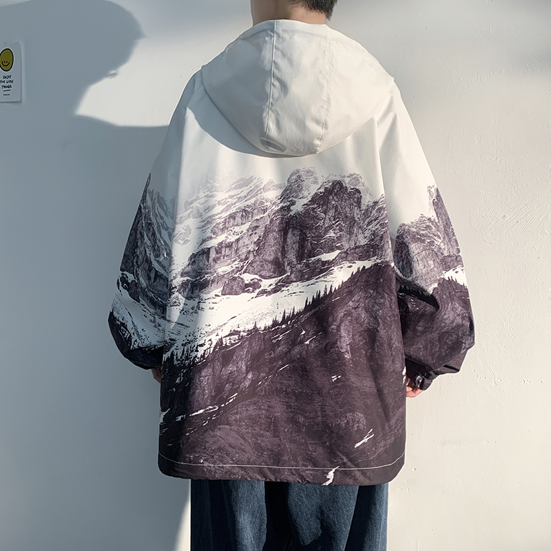 中国风外套夏季薄款衣服春秋装国潮棒球服胖子男装夹克大码冲锋衣