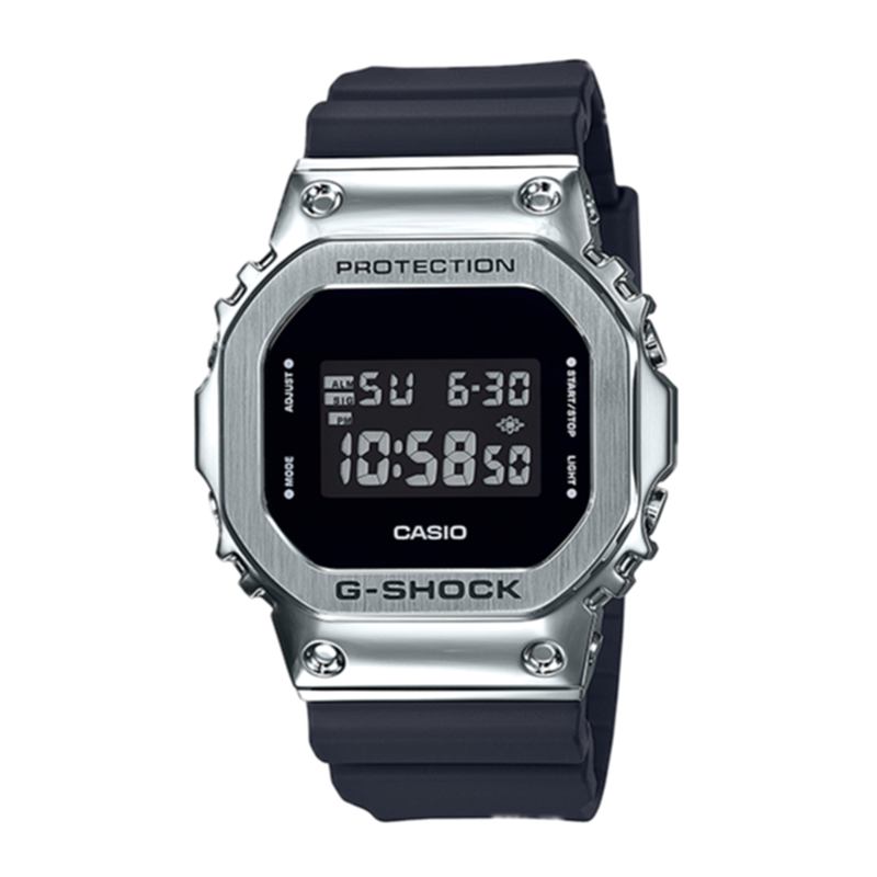 卡西欧金属方块手表男gshock限量迷彩反显小方块gm 5600 s5600 pg