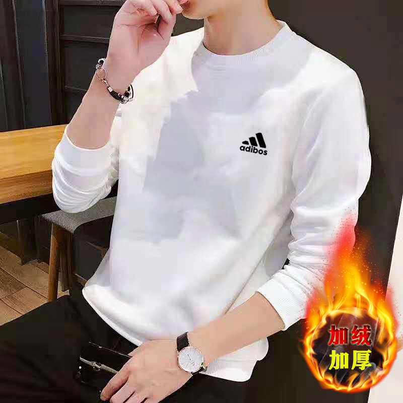 官网正品卫衣男士圆领春季2022年新款纯棉白色打底衫春秋男装潮牌