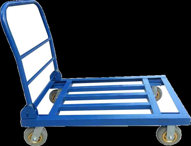 钢板拉货推车铁架钢架载重王厚平板车板车静音平板手推车