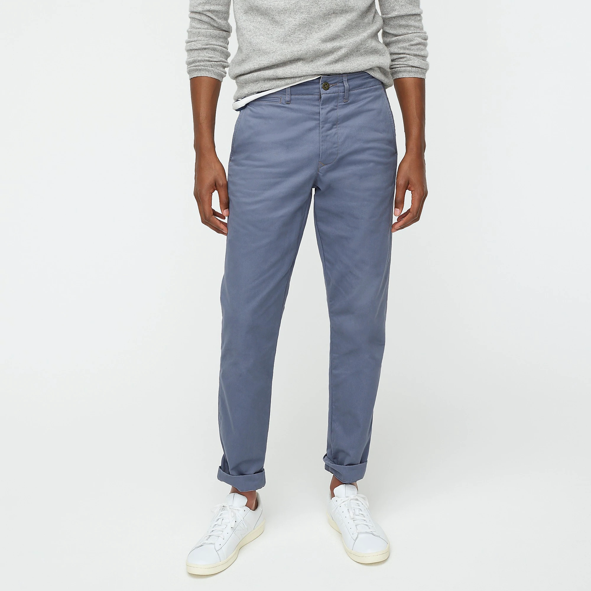 美式高端复古系列日本面料二战军官chino男款休闲裤