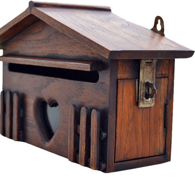 泰国东南亚别墅木质挂墙信报箱室外家用意见箱