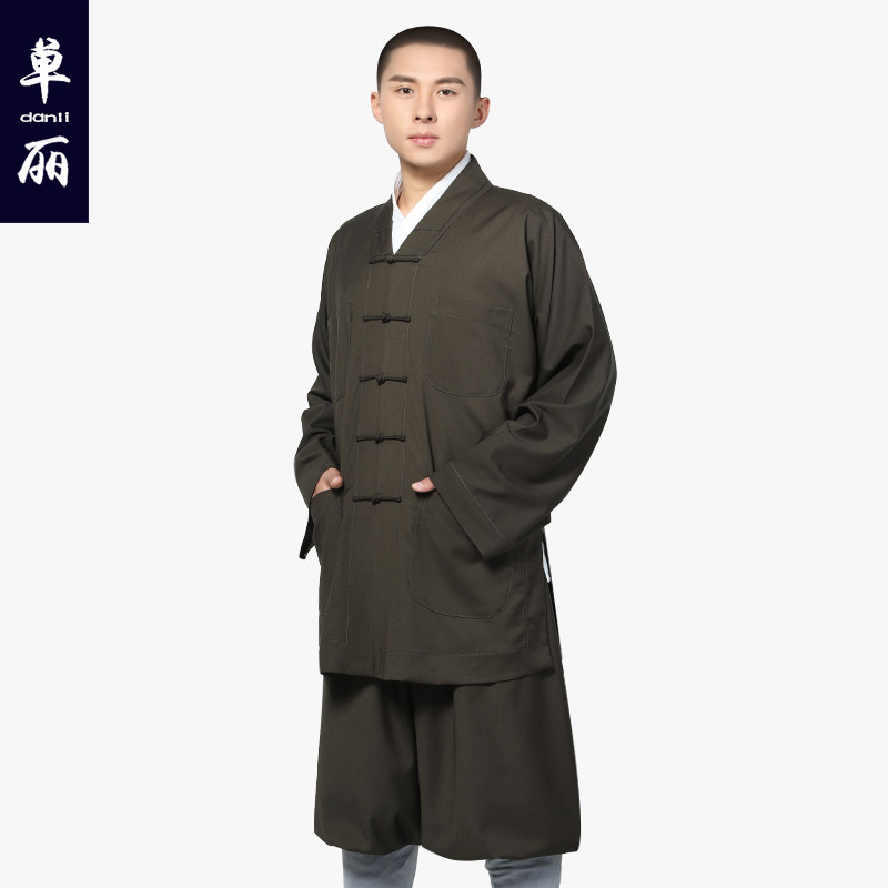 尚远单丽春秋哔叽僧服短褂套装僧人小褂和尚民族服装