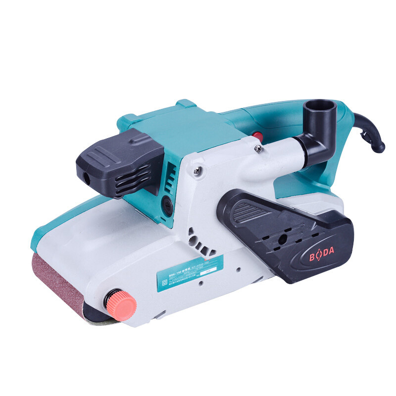 带机博大砂带打磨机手提式小型台式木工抛光机平面砂带机