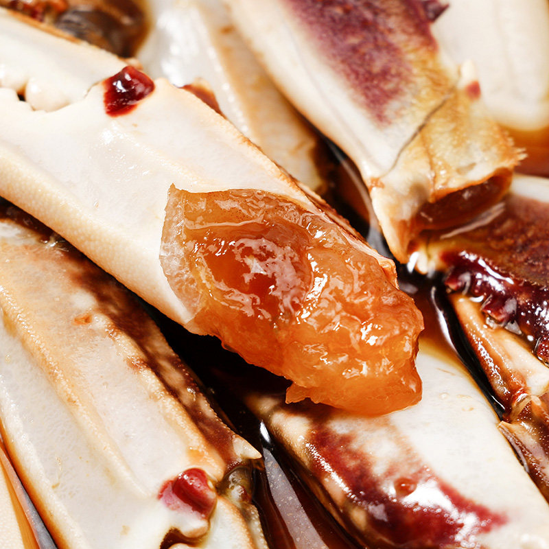 舟山特产 酱香醉蟹脚 鲜活大特大蟹爪 小海鲜熟食 醉蟹钳即食罐装