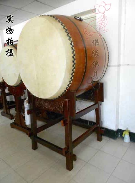 佛教大鼓台湾法器1米全套堂鼓战鼓铃鼓牛皮道教工艺品