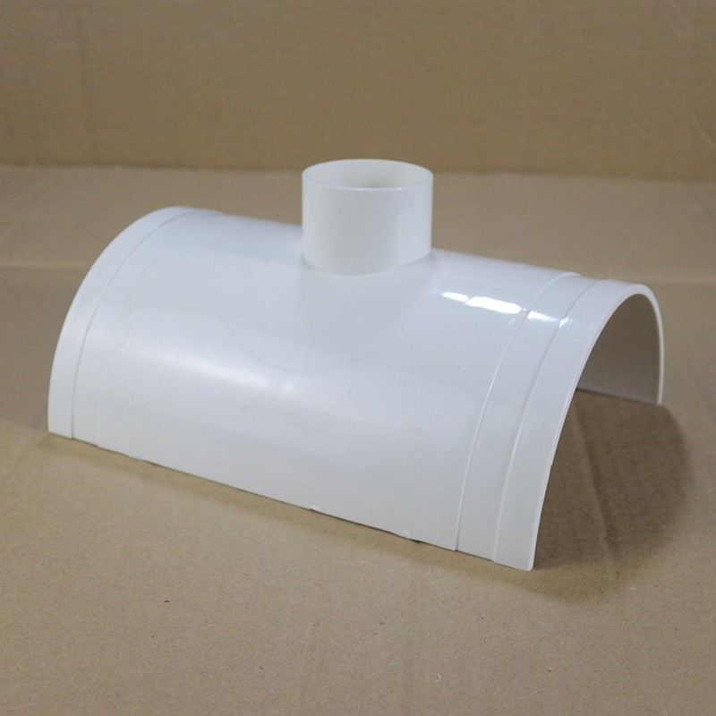 三通补漏pvc管件pvc11050排水管排污半圆半边开口upvc管