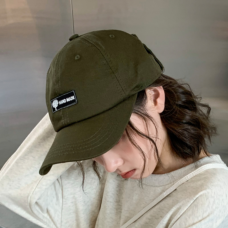 飞行员戴眼镜鸭舌棒球棒球帽帽子男女韩版学生街头帽子