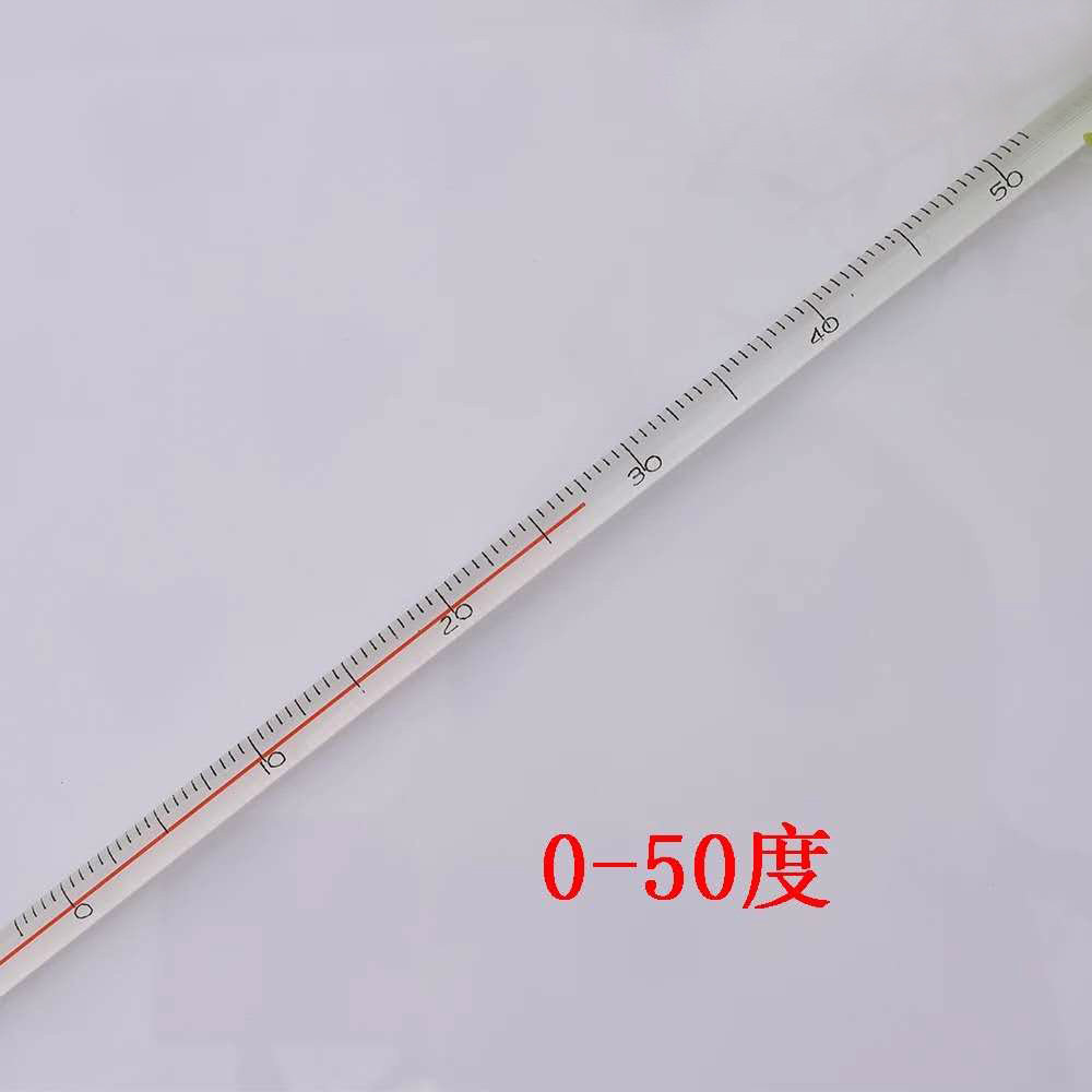 工业高精度红水温度计玻璃棒式酒精温度表煤油水温计测水温100度
