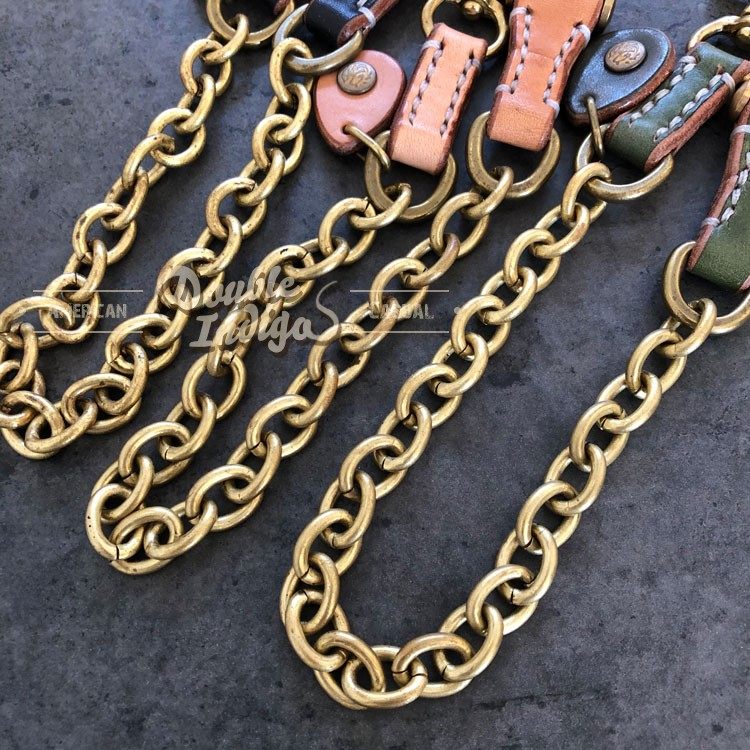 tenjinworks天神沉甸甸复古枥木牛皮做旧黄铜财布腰带