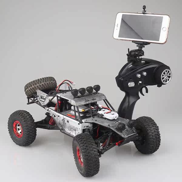 遥控汽车四驱攀爬越野大脚车改改装diy手机遥控车升级件