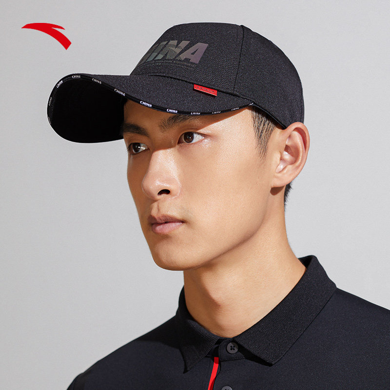 安踏中国运动鸭舌帽2022新款男女情侣潮流棒球帽运动帽