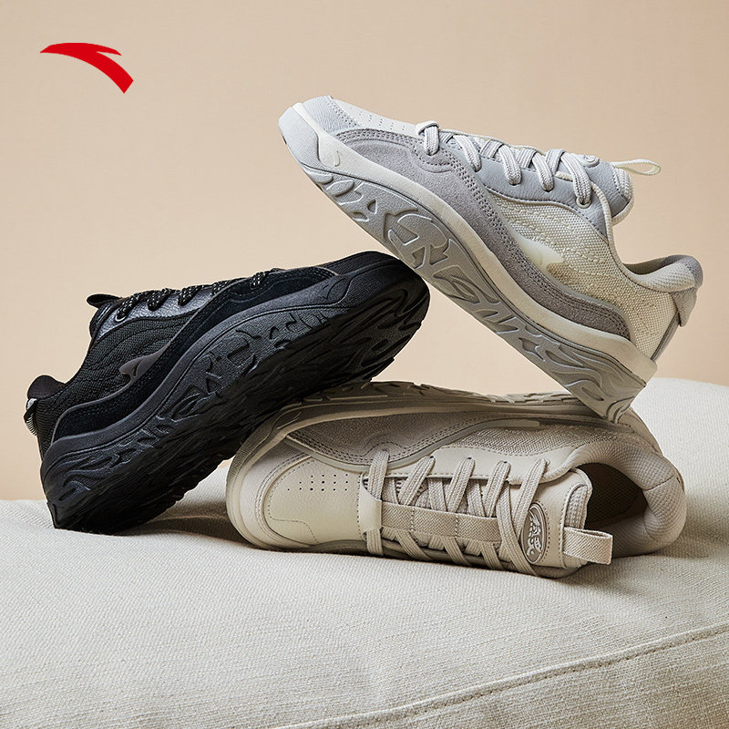 安踏炙热丨板女鞋2022秋季新款厚底增高休闲板鞋