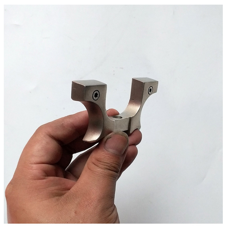 弹弓弓头把手自己加工惊魂免绑扁皮不锈钢快压飞镖