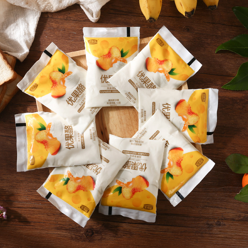 抵现红包君乐宝优果酪黄桃味风味酸奶150g12袋