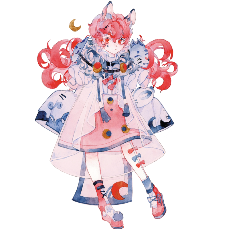 新品大贴纸手帐人物童话梦幻唯美胶带日本原创贴纸