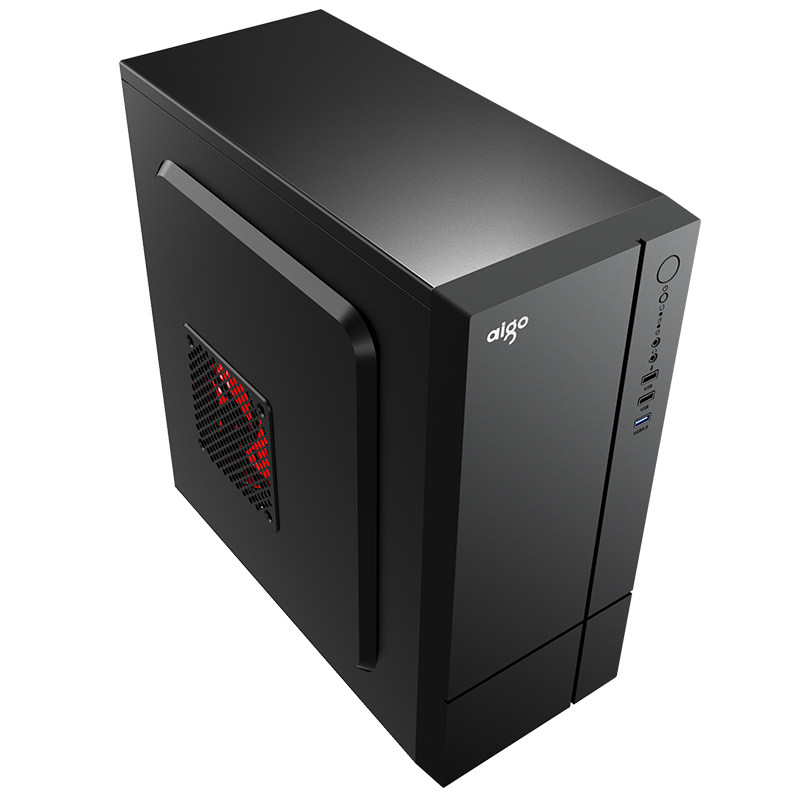 爱国者a20商务办公机箱atx大板台式机家用电脑机箱电源主机机箱