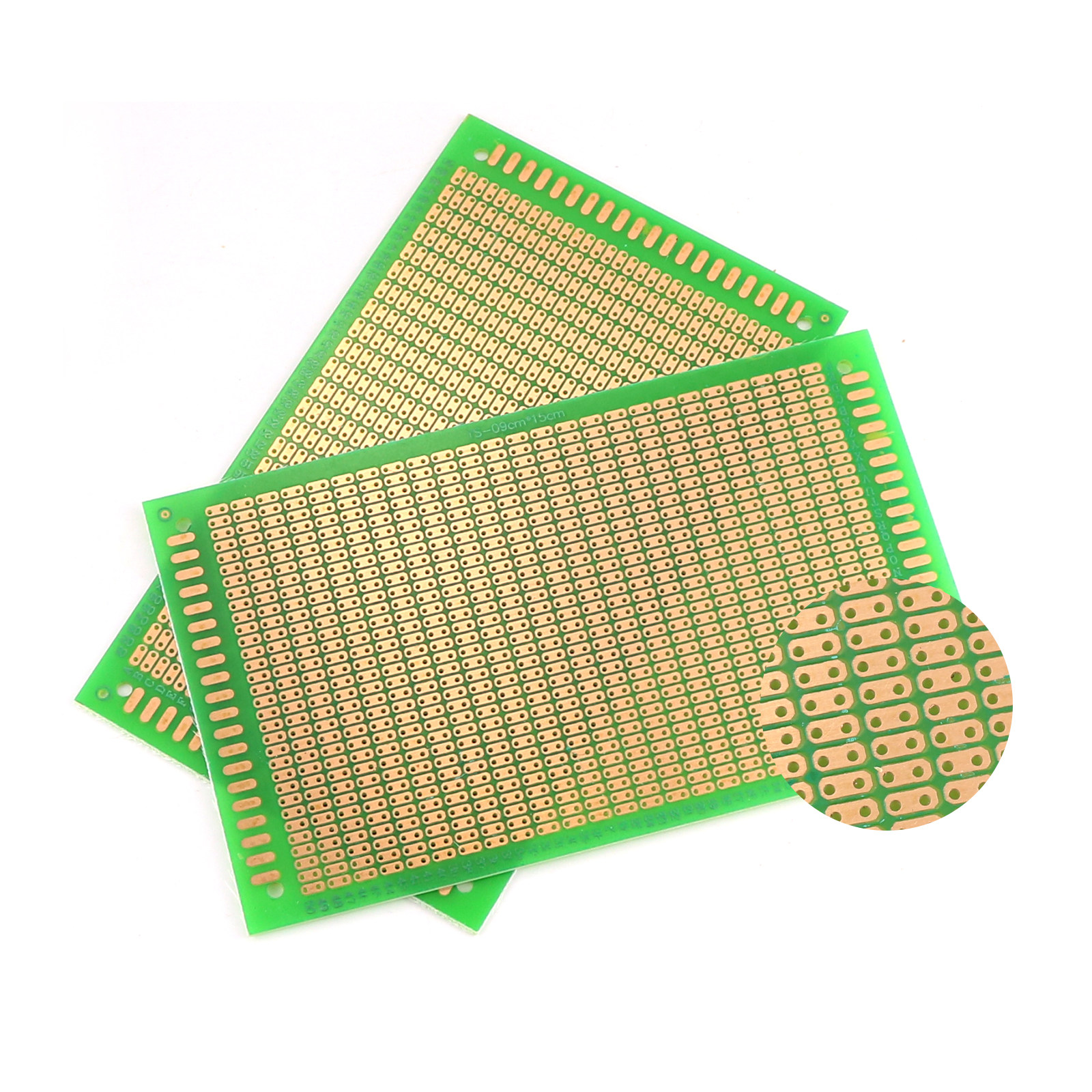 绿油两连孔万能万用电路洞洞板面面包pcb线路板pcb电路板