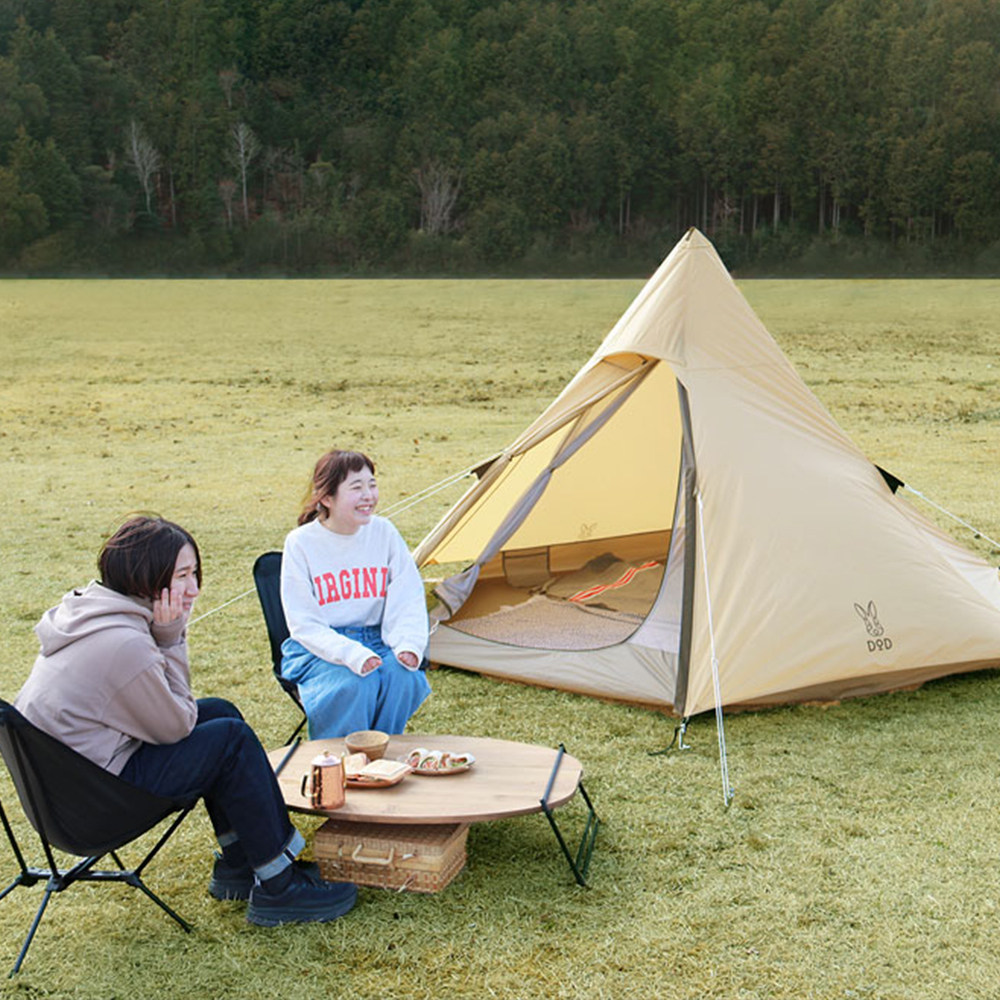 日本进口dod防水金字塔初学者亲子露营双层家庭露营