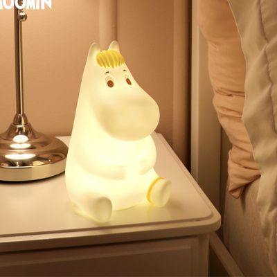 芬兰卡通姆明moomin小夜灯卧室台灯充电床头拍拍小夜灯