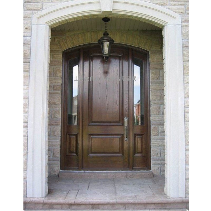 热销欧式欧式美美式农师定制原木别墅室内卧室进户门