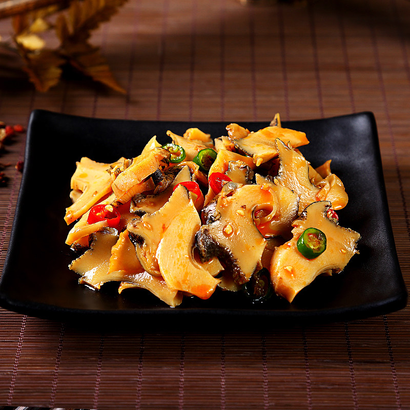 舌尖渔港麻辣海螺肉捞汁香辣海螺肉即食小海鲜酱爆海鲜200g罐装