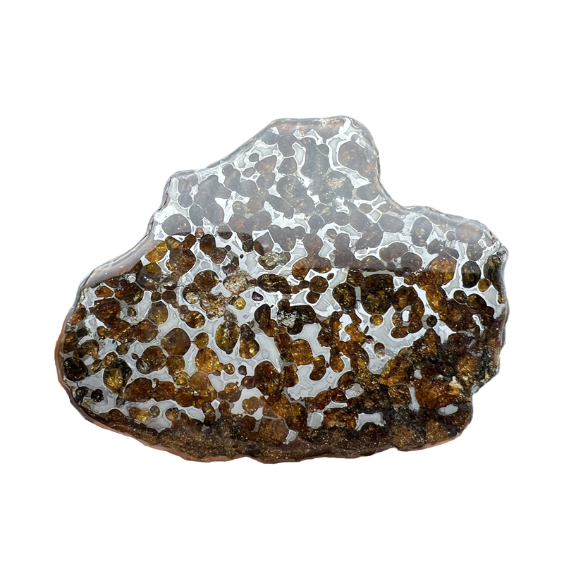 陨石肯尼亚sericho橄榄石石铁摆件天铁橄榄切片天外来客摆件