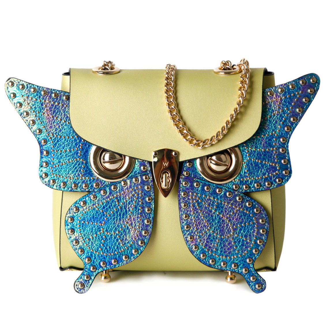 wanaccessory万蔻双面双色牛皮换脸bond猫头鹰手提斜挎包原创设计