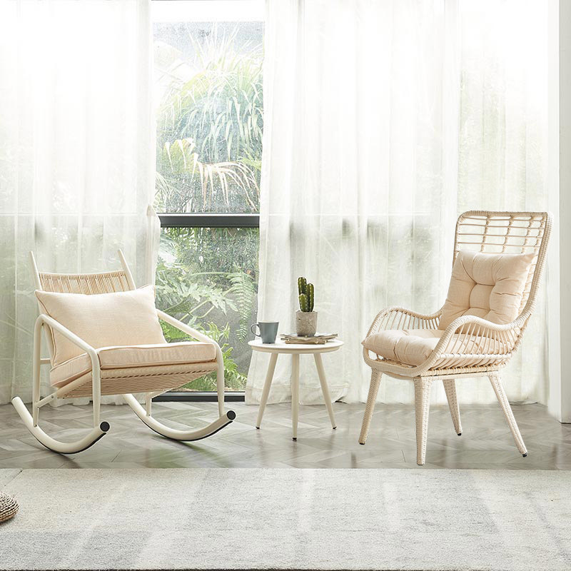 阳台小桌椅藤椅三件套室内一桌二椅网红家用户外阳台休闲桌椅组合