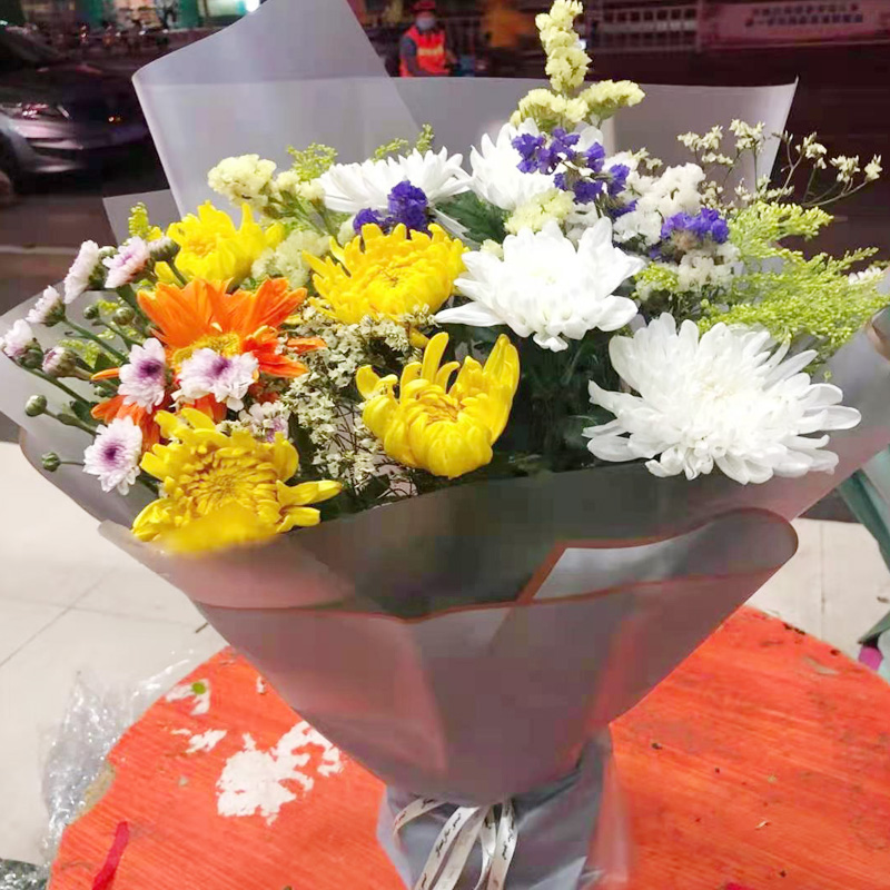 清明节菊花花束太原鲜花速递同城冬至扫墓祭奠小店鲜花速递同城