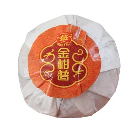 大益普洱茶2017年柑益宝 金柑普大红柑 熟茶260g/罐 陈皮普洱茶