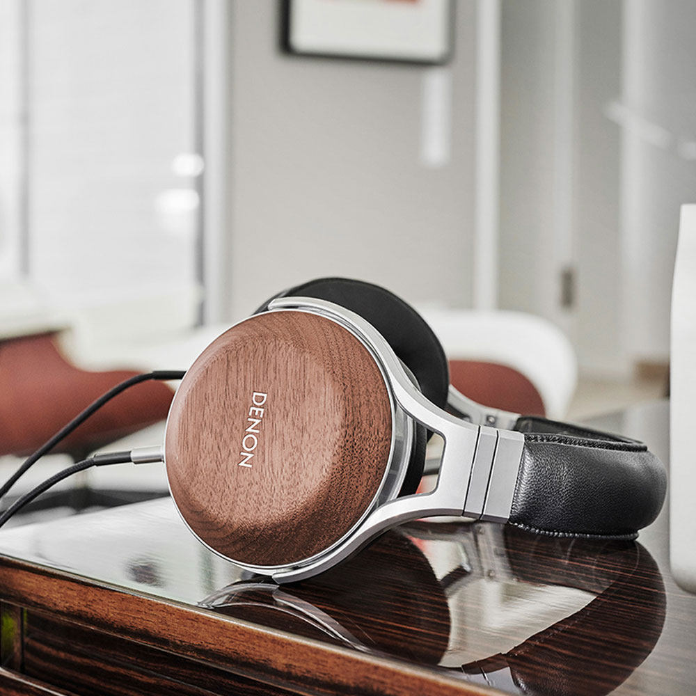 日本denon/天龙 ah-d7200头戴式hifi发烧高保真音乐胡桃木碗耳机