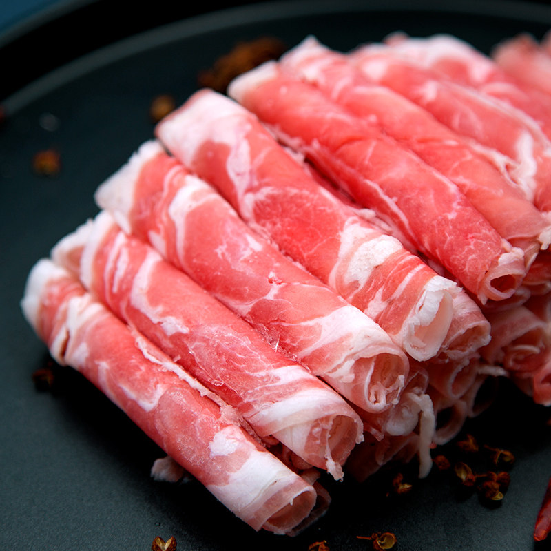 游牧两袋食材火锅盒装新鲜肉卷小肥羊御品480g羊肉卷