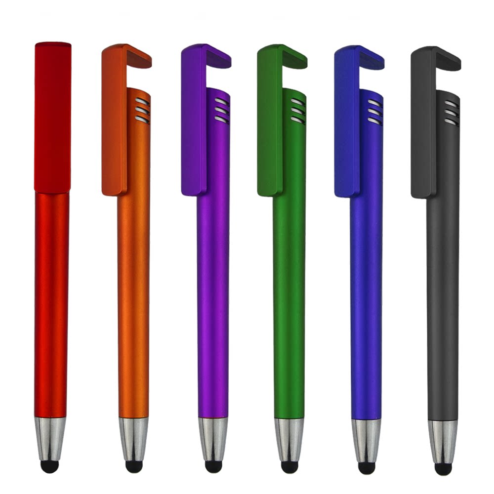 广告笔定制logo二维多功能笔触触屏手机支架笔拉画中性笔