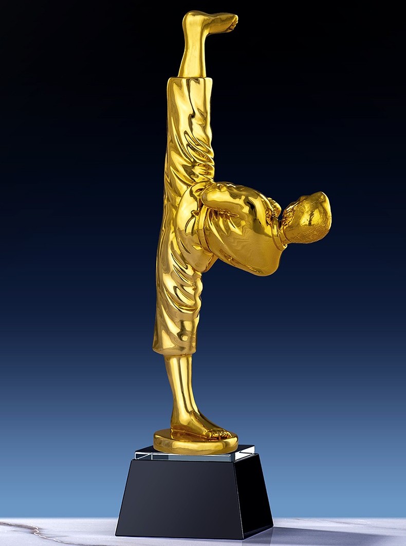 跆拳道空手道搏击武术散打比赛金属水晶奖杯奖牌奖杯