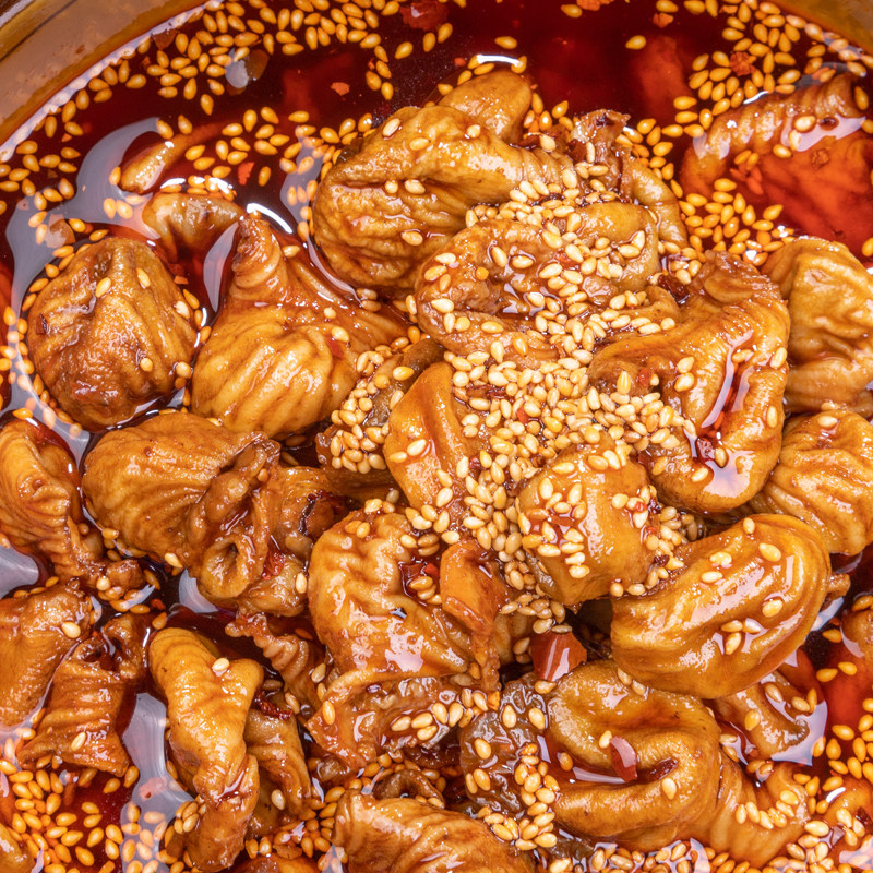 网红小吃甜辣钵钵鸡肚卤味麻辣凤肚即食熟食鸡肉零食