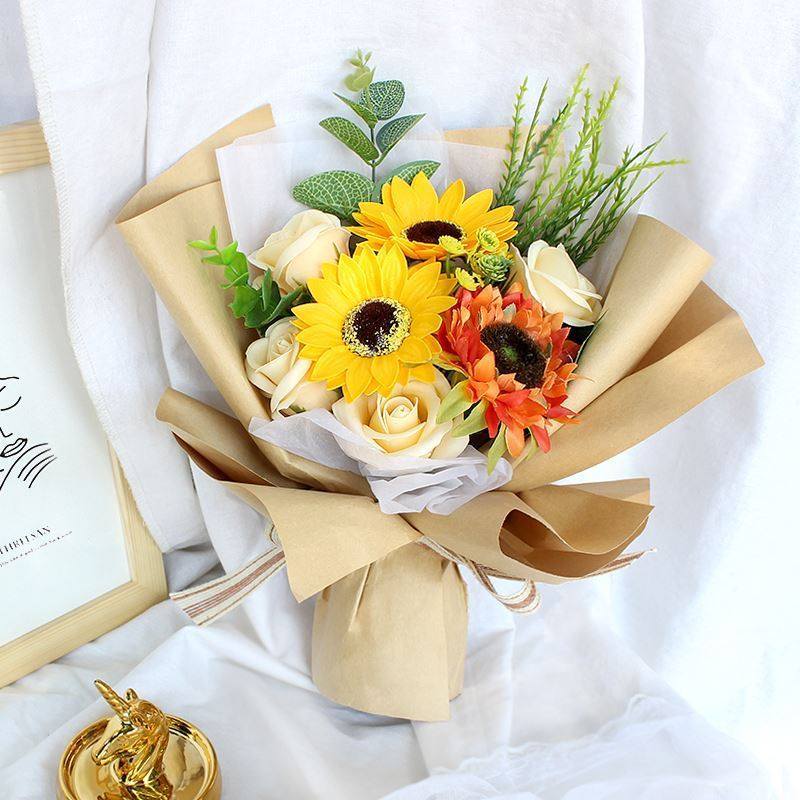 向日葵花束仿真毕业拍照手捧花生生日女生假花仿真花