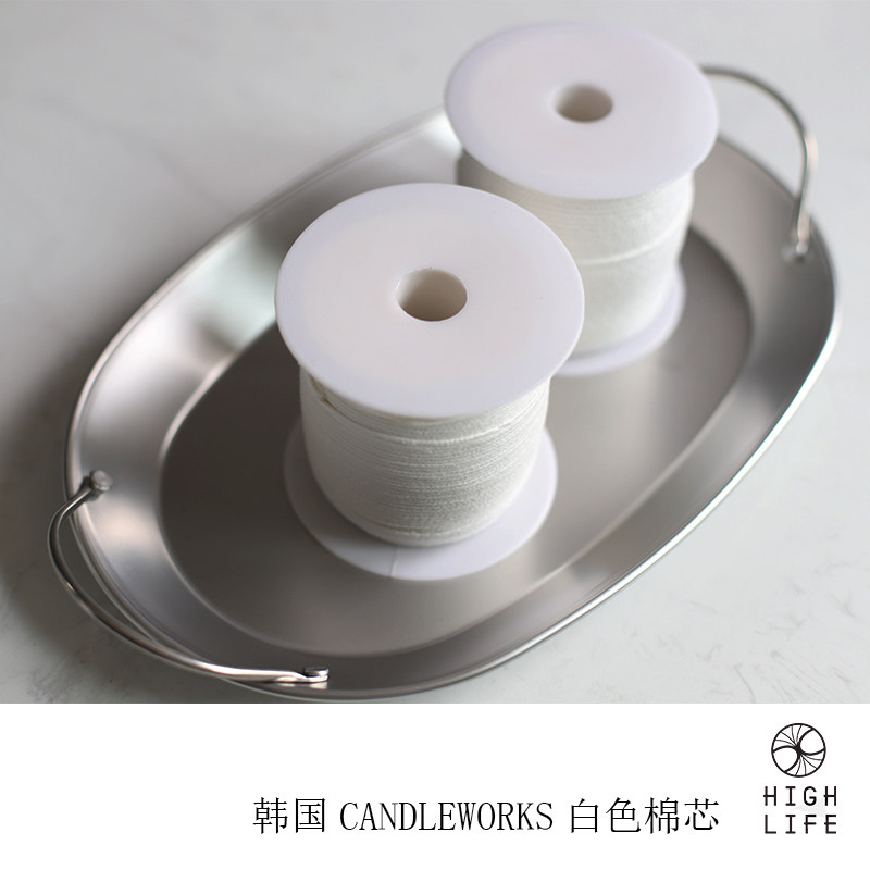 蜡烛白色棉芯烛韩国candleworks进口diy手工香薰材料香薰蜡烛