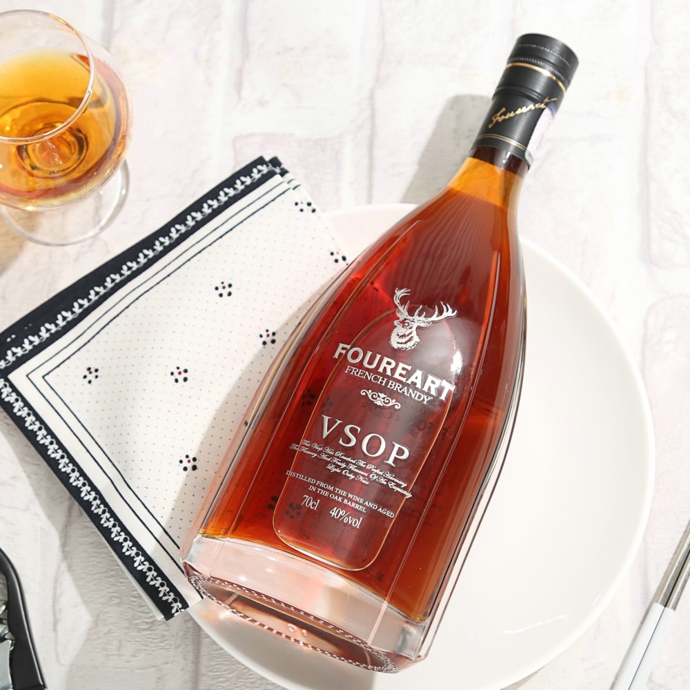 法国原瓶进口白兰地酒白兰地vsop700ml 洋酒正品