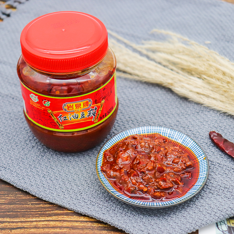 岩泉正宗四川郫县红油豆瓣500g香辣辣酱海椒酱豆瓣酱