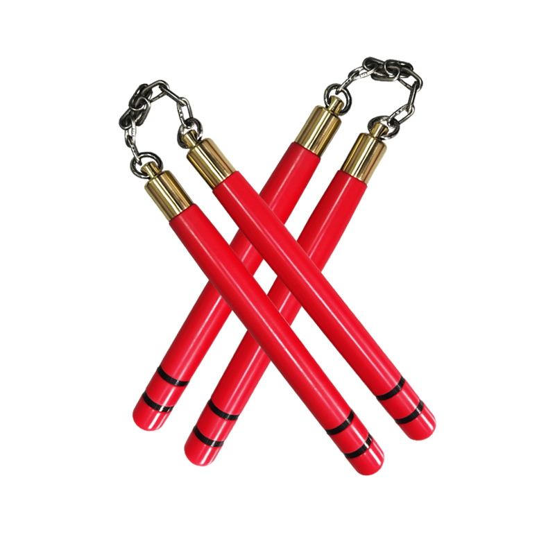 节棍龙虎门道具金钟罩黑龙石黑龙电影双截李小龙红色双截棍