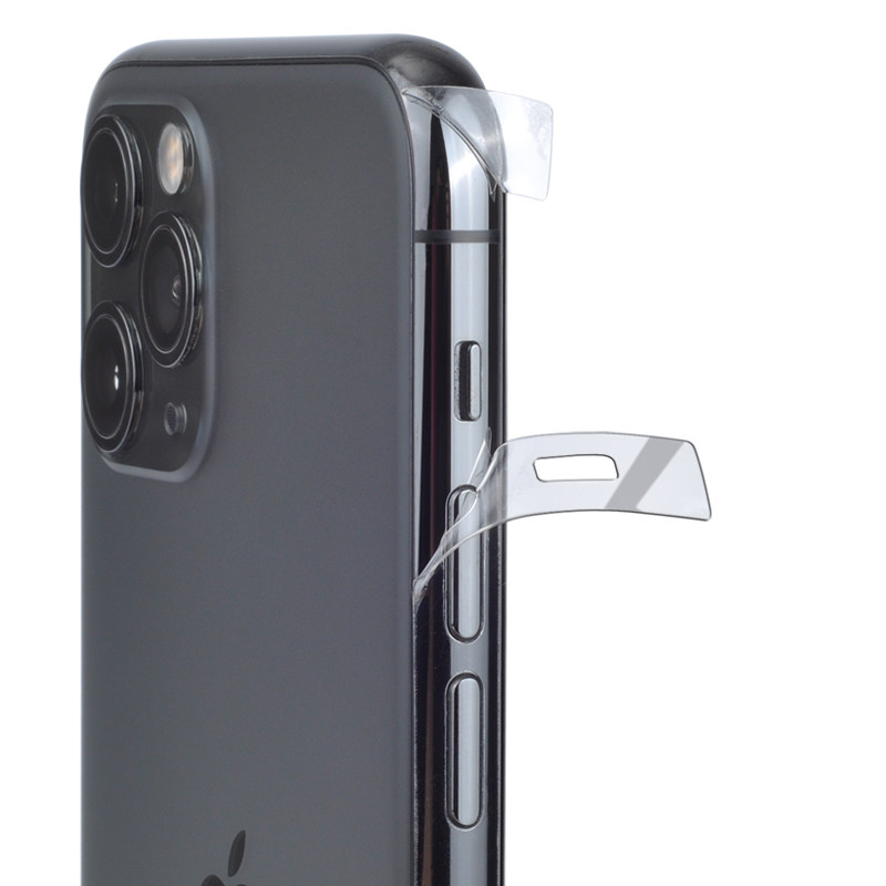 边框苹果x11手机贴纸iphone11xrsmax8plusxs软彩透明包边膜手机贴膜